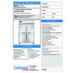 Continental Refrigerator 2FN-SS-HD 52 Continental Refrigerator 2FN-SS-HD 52