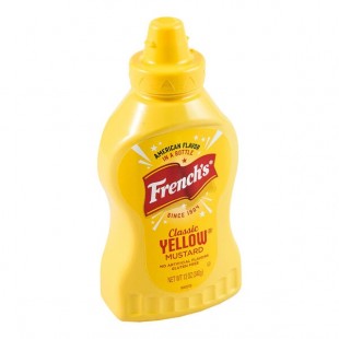 French's 12 oz. Classic Yellow Mustard Squeeze Bottle - 12/Case