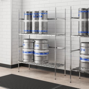 Regency 4 Keg Chrome Keg Rack - 18