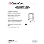 Cres Cor 275-38-1810-KDTA 10 Pan End Load Half Height Aluminum Bun / Sheet Pan Rack with Stainless Steel Top - Assembled