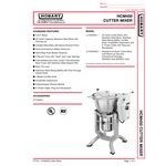 Hobart HCM450-62-4 45 Qt. Vertical Cutter Mixer Food Processor - 240V, 3 Phase, 5 hp