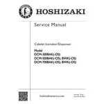 Hoshizaki DCM-300BAK Air-Cooled Countertop Ice Maker and Water Dispenser - 40 lb.