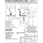 Vestil 1 Cubic Yard Medium-Duty Low-Profile Self-Dumping Steel Forklift Hopper H-100-MD - 4,000 lb. Capacity Vestil 1 Cubic Yard Medium-Duty Low-Profile Self-Dumping Steel Forklift Hopper H-100-MD - 4,000 lb. Capacity