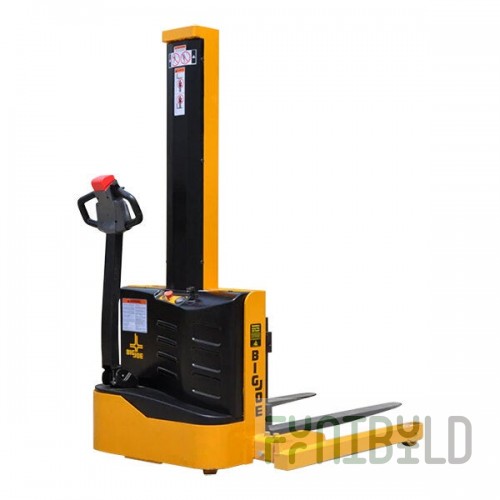 Big Joe Electric 2-Stage Walkie Straddle Stacker with 116