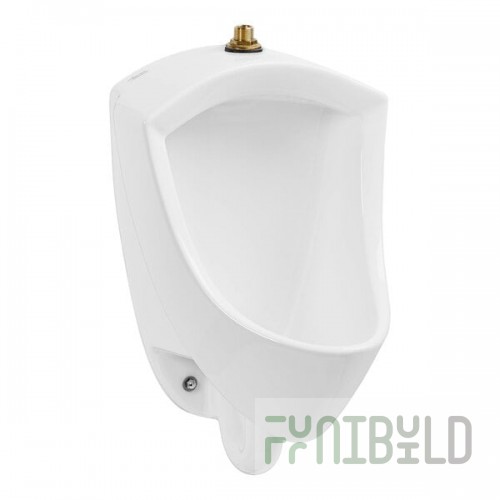American Standard Pintbrook 6002001.020 White Vitreous China Washdown Urinal with Top Spud Inlet - 0.125 to 0.5 GPF
