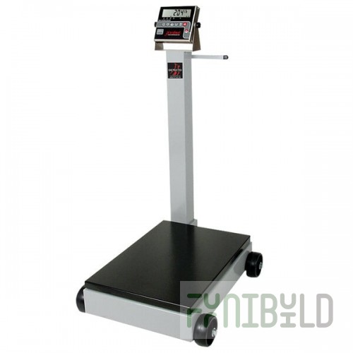 Cardinal Detecto 5852F-205 500 lb. Portable Digital Floor Scale with Tower Display, Legal for Trade