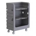 R&B Wire Products, Inc. 48 Cu. Ft. Gray Heavy-Duty Polypropylene Turnabout Truck 749G-PS