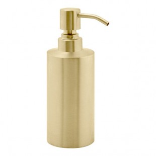 room360 Tokyo 12 oz. Matte Brass Stainless Steel Soap Dispenser with Matte Brass Top - 6/Case