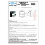 Bobrick B-66997 Surface-Mounted Toilet Tissue Dispenser with Stainless Steel Hood and Satin Finish