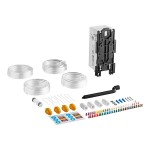 Seko ProMax PXB4F04U0000 4-Product Wall-Mount Venturi Chemical Dilution System with Button Activation and Flex Gap Backflow Prevention - 1 GPM