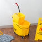 Rubbermaid® FG758088YEL WaveBrake® 35 Qt. Yellow Mop Bucket with Side Press Wringer Rubbermaid® FG758088YEL WaveBrake® 35 Qt. Yellow Mop Bucket with Side Press Wringer