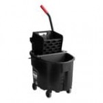Rubbermaid® FG758088YEL WaveBrake® 35 Qt. Yellow Mop Bucket with Side Press Wringer Rubbermaid® FG758088YEL WaveBrake® 35 Qt. Yellow Mop Bucket with Side Press Wringer