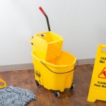 Rubbermaid® FG758088YEL WaveBrake® 35 Qt. Yellow Mop Bucket with Side Press Wringer Rubbermaid® FG758088YEL WaveBrake® 35 Qt. Yellow Mop Bucket with Side Press Wringer