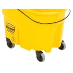 Rubbermaid® FG758088YEL WaveBrake® 35 Qt. Yellow Mop Bucket with Side Press Wringer Rubbermaid® FG758088YEL WaveBrake® 35 Qt. Yellow Mop Bucket with Side Press Wringer