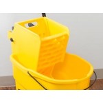 Rubbermaid® FG758088YEL WaveBrake® 35 Qt. Yellow Mop Bucket with Side Press Wringer Rubbermaid® FG758088YEL WaveBrake® 35 Qt. Yellow Mop Bucket with Side Press Wringer
