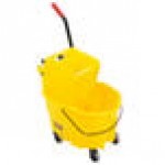Rubbermaid® FG758088YEL WaveBrake® 35 Qt. Yellow Mop Bucket with Side Press Wringer Rubbermaid® FG758088YEL WaveBrake® 35 Qt. Yellow Mop Bucket with Side Press Wringer