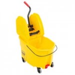 Rubbermaid® FG758088YEL WaveBrake® 35 Qt. Yellow Mop Bucket with Side Press Wringer Rubbermaid® FG758088YEL WaveBrake® 35 Qt. Yellow Mop Bucket with Side Press Wringer