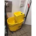 Rubbermaid® FG758088YEL WaveBrake® 35 Qt. Yellow Mop Bucket with Side Press Wringer Rubbermaid® FG758088YEL WaveBrake® 35 Qt. Yellow Mop Bucket with Side Press Wringer
