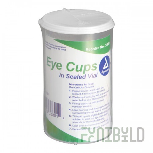 Dynarex Plastic Eye Cups - 6/Pack