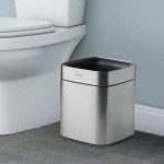 Tramontina 81200/017DS 2 Gallon Stainless Steel Square Wastebasket
