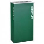 Ex-Cell Kaiser RC-KD36-P RYX Kaleidoscope XL Series Royal Blue Texture Square 36 Gallon Customizable Paper Receptacle