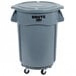 Rubbermaid® FG264360GRAY BRUTE 44 Gallon Gray Round Trash Can