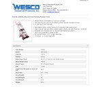 Wesco Industrial Products 1,200 lb. Steel Appliance Hand Truck with 8 Wesco Industrial Products 1,200 lb. Steel Appliance Hand Truck with 8