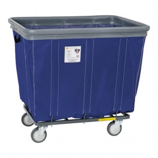R&B Wire Products, Inc. 12 Bushel Navy Fully Sewn Vinyl Basket Truck with Bumper and Swivel Casters 412SOBC/NVY R&B Wire Products, Inc. 12 Bushel Navy Fully Sewn Vinyl Basket Truck with Bumper and Swivel Casters 412SOBC/NVY