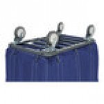 R&B Wire Products, Inc. 12 Bushel Navy Fully Sewn Vinyl Basket Truck with Bumper and Swivel Casters 412SOBC/NVY R&B Wire Products, Inc. 12 Bushel Navy Fully Sewn Vinyl Basket Truck with Bumper and Swivel Casters 412SOBC/NVY