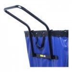 R&B Wire Products, Inc. 12 Bushel Navy Fully Sewn Vinyl Basket Truck with Bumper and Swivel Casters 412SOBC/NVY R&B Wire Products, Inc. 12 Bushel Navy Fully Sewn Vinyl Basket Truck with Bumper and Swivel Casters 412SOBC/NVY