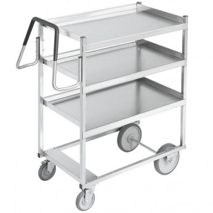 Vollrath 97201 Heavy-Duty Stainless Steel 3 Shelf Utility Cart - 39 Vollrath 97201 Heavy-Duty Stainless Steel 3 Shelf Utility Cart - 39