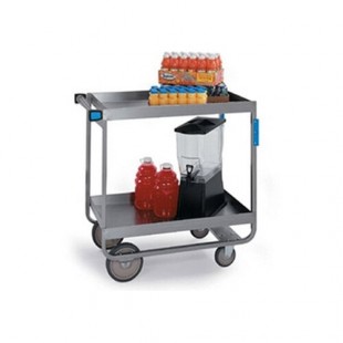Lakeside 527 Heavy Duty Stainless Steel 2 Deep Shelf Utility Cart -22 1/4 Lakeside 527 Heavy Duty Stainless Steel 2 Deep Shelf Utility Cart -22 1/4