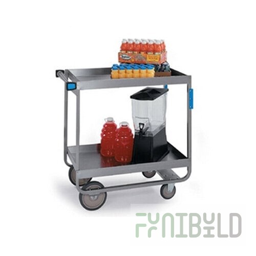 Lakeside 527 Heavy Duty Stainless Steel 2 Deep Shelf Utility Cart -22 1/4