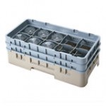 Cambro 10HS434151 Soft Gray Camrack Customizable 10 Compartment 5 1/4