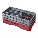 Cambro 10HS434151 Soft Gray Camrack Customizable 10 Compartment 5 1/4