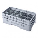 Cambro 10HS434151 Soft Gray Camrack Customizable 10 Compartment 5 1/4