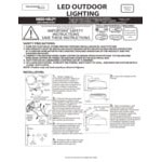 Canarm Crue Matte Black Outdoor LED Wall Light - 120V, 12W