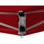 Backyard Pro Courtyard Series 10' x 15' Red Straight Leg Heavy-Duty Aluminum Instant Pop-Up Canopy Tent