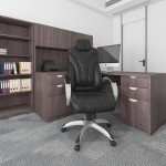 Boss Black CaressoftPlus Vinyl High-Back Executive Chair with Padded Hinged Arms and Synchro-Tilt Mechanism Boss Black CaressoftPlus Vinyl High-Back Executive Chair with Padded Hinged Arms and Synchro-Tilt Mechanism
