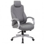 Boss Black CaressoftPlus Vinyl High-Back Executive Chair with Padded Hinged Arms and Synchro-Tilt Mechanism Boss Black CaressoftPlus Vinyl High-Back Executive Chair with Padded Hinged Arms and Synchro-Tilt Mechanism