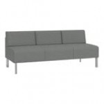 Lesro Luxe Lounge Series Open House Asteroid Fabric 3-Seat Sofa with Upholstered Arms and Steel Legs Lesro Luxe Lounge Series Open House Asteroid Fabric 3-Seat Sofa with Upholstered Arms and Steel Legs
