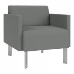 Lesro Luxe Lounge Series Open House Asteroid Fabric 3-Seat Sofa with Upholstered Arms and Steel Legs Lesro Luxe Lounge Series Open House Asteroid Fabric 3-Seat Sofa with Upholstered Arms and Steel Legs