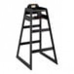 Lancaster Table & Seating Bar Height Wooden High Chair with Black Finish - Unassembled