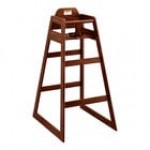 Lancaster Table & Seating Bar Height Wooden High Chair with Black Finish - Unassembled