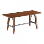 Lancaster Table & Seating Boomerang Black Finish Chair with Dark Gray Vinyl Seat and Antique Walnut Wood Back - Unassembled Lancaster Table & Seating Boomerang Black Finish Chair with Dark Gray Vinyl Seat and Antique Walnut Wood Back - Unassembled