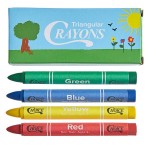 Choice 4 Pack Triangular Kids' Restaurant Crayons in Print Box - 500/Case Choice 4 Pack Triangular Kids' Restaurant Crayons in Print Box - 500/Case
