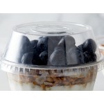 Dome PET Lid without Hole for Parfait Cups - 500/Case
