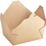 Choice Kraft Microwavable Folded Paper #8 Take-Out Container 6