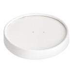 Inno-Pak To Go Fresh 32 oz. White Poly-Coated Paper Food Cup Vented Lid - 500/Case