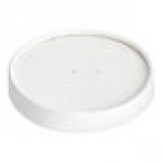 Inno-Pak To Go Fresh 32 oz. White Poly-Coated Paper Food Cup Vented Lid - 500/Case